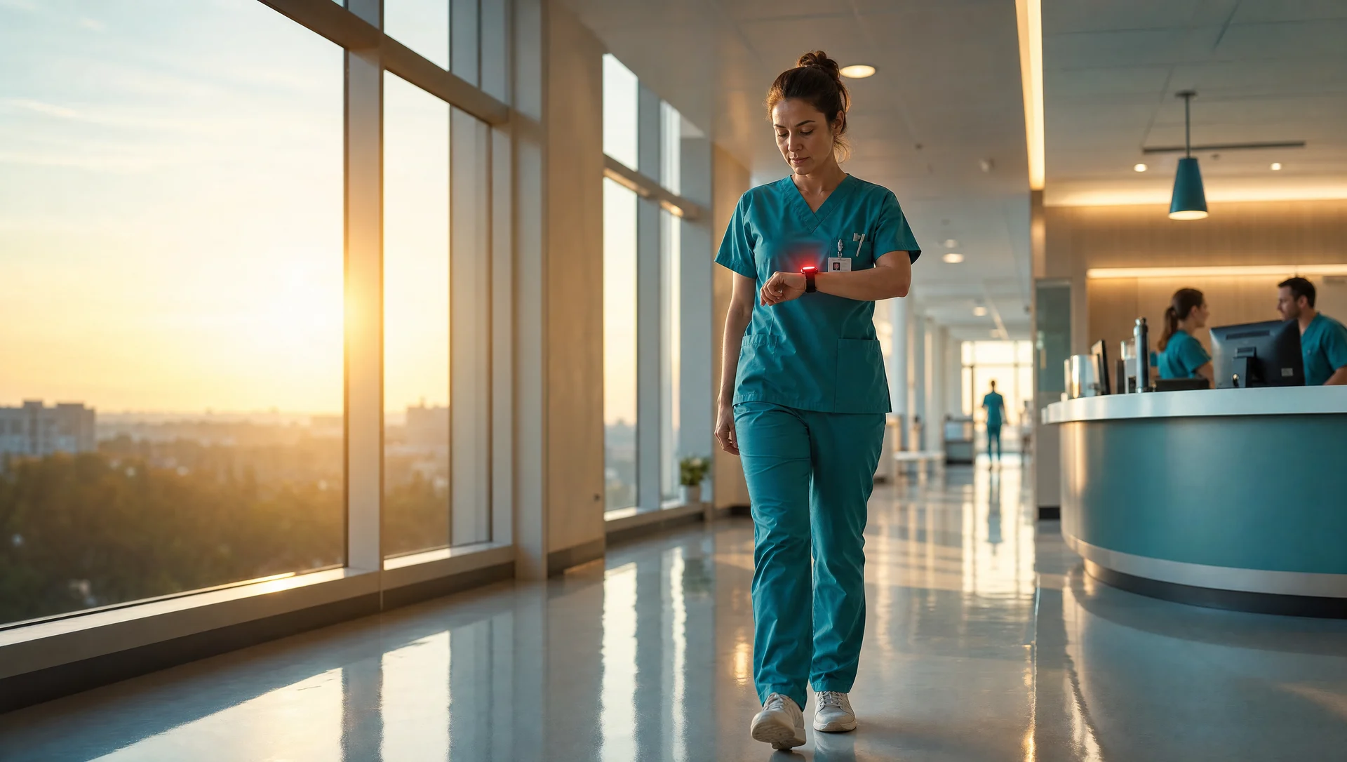 Wireless nurse call across a modern hospital unit